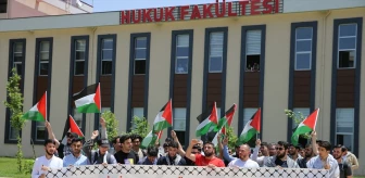 Dicle Üniversitesi Öğrencileri İsrail'in Filistin'e Saldırılarını Protesto Etti