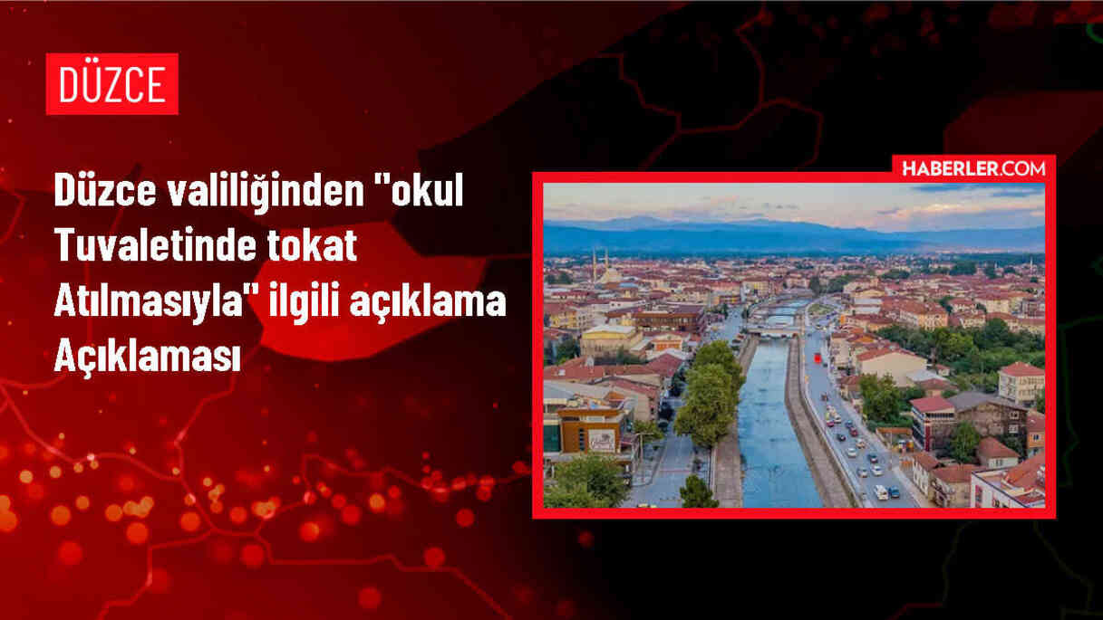 Düzce'de Okul Tuvaletinde Yabancı Uyruklu Öğrenciye Tokat Atılması Olayı İncelemeye Alındı