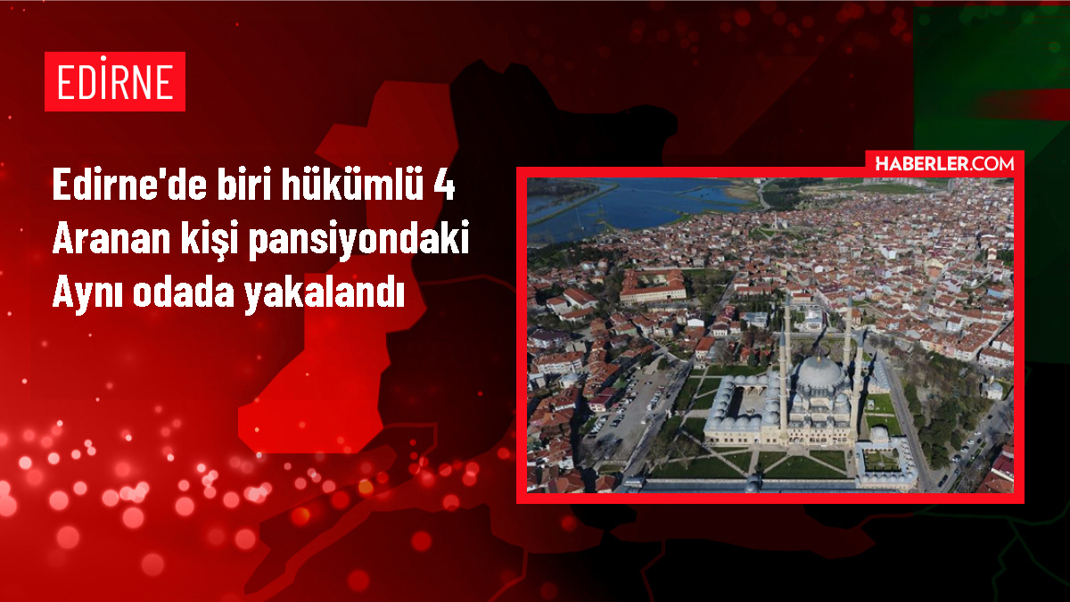 Edirne'de FETÖ üyesi ve suçlular yakalandı