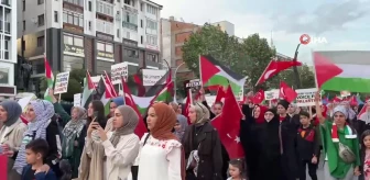 Yüzlerce Bolulu 'Katil İsrail' diyerek yürüdü