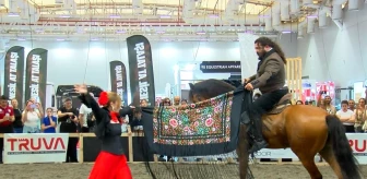 Uluslararası At ve Binicilik Fuarı'nda Truva At Güzellik Yarışması düzenlendi