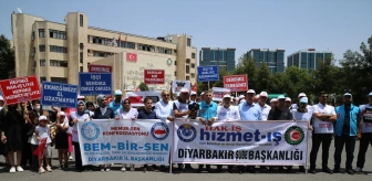 Diyarbakır'da belediyelerden çıkarılan işçilerle ilgili basın açıklaması yapıldı