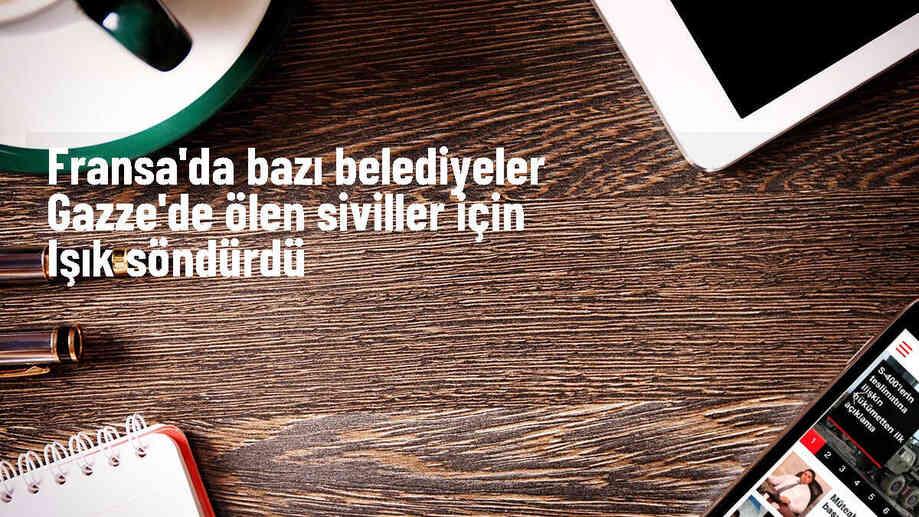 Fransa'da Belediye Başkanlarından Gazze İçin Işık Kapatma Eylemi