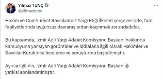 Adalet Bakanı, İzmir Adli Yargı Adalet Komisyonu Başkanı hakkında soruşturma başlattı