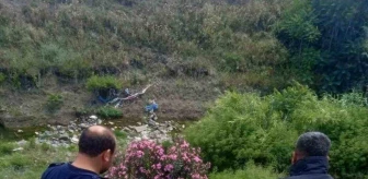 Antakya'da motosiklet uçuruma yuvarlandı, moto kurye yaralandı