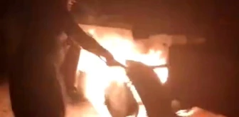 Konya'da bir dinlenme tesisinde tır yangını