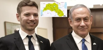Netanyahu'nun oğlundan skandal harita! Türkiye'yi soykırım yapmakla suçladılar