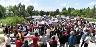 Sivas Cumhuriyet Üniversitesi'nden İsrail'e tepki yürüyüşü
