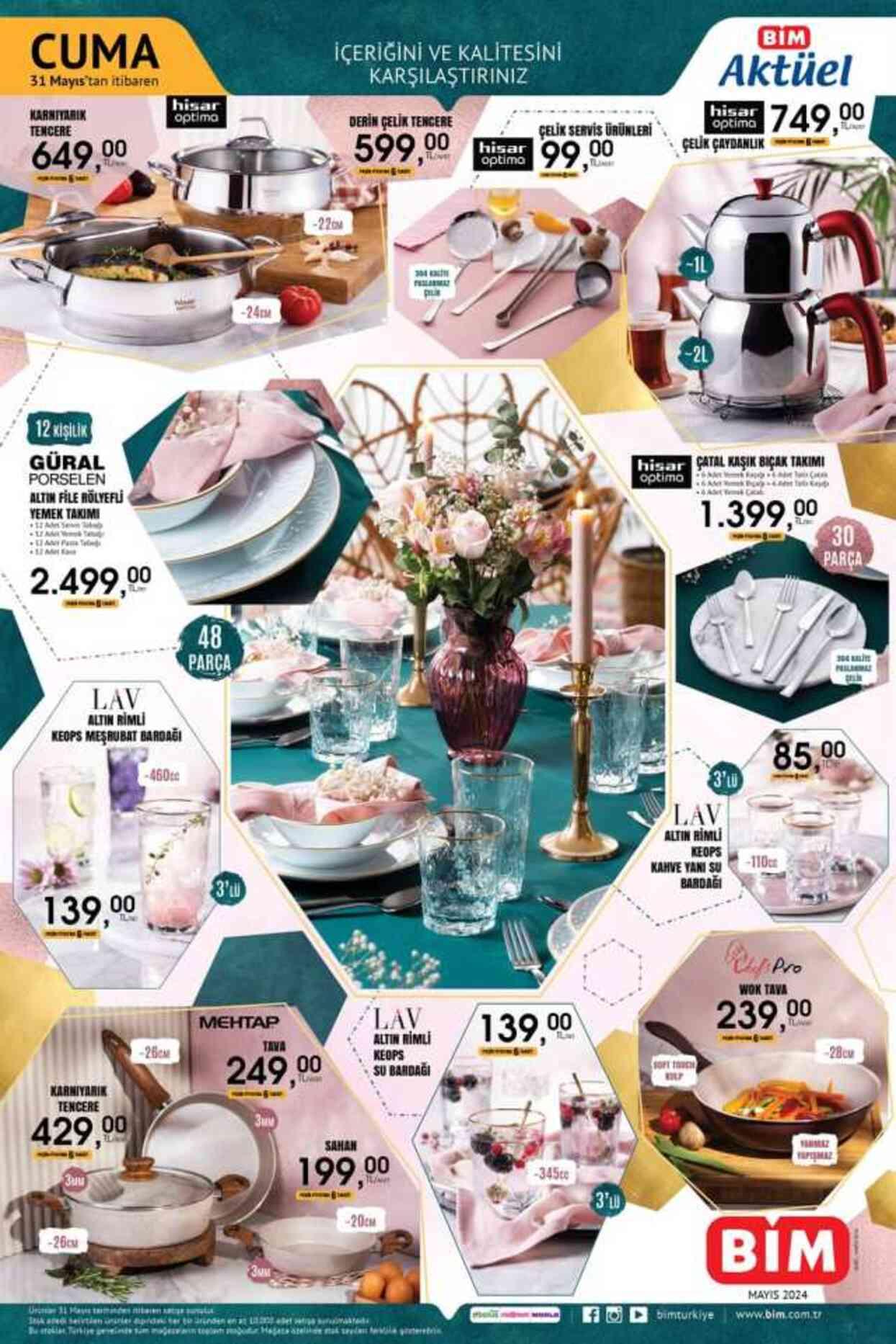 31 MAYIS BİM AKTÜEL YENİ GELEN ÜRÜNLER! Bu hafta BİM'de neler var, hangi ürünler geldi?