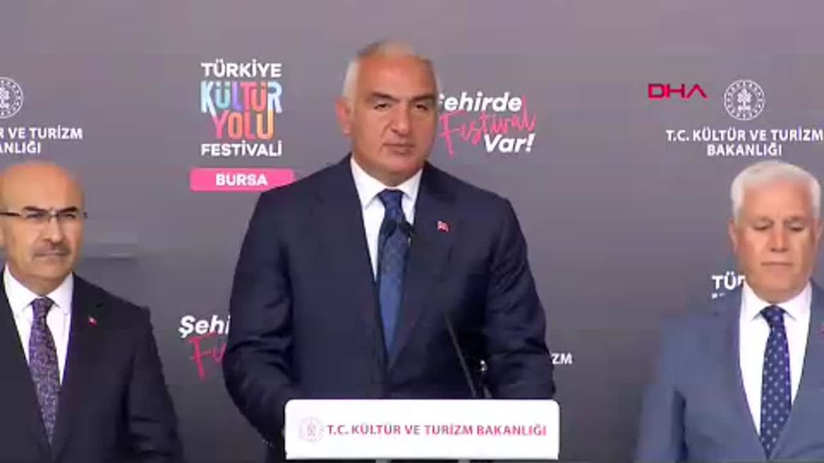 Kültür ve Turizm Bakanı Ersoy, Bursa Kültür Yolu Festivali Tanıtım Toplantısı'nda konuştu