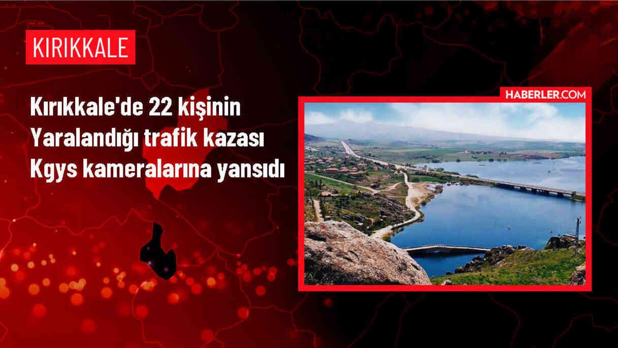Kırıkkale'de trafik kazası kamerada