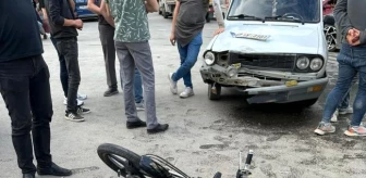Konya'da otomobil ile motosiklet çarpışması: 2 yaralı