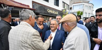 TBMM Milli Savunma Komisyonu Başkanı ve Kayseri Büyükşehir Belediye Başkanı Pınarbaşı'nda Esnaf Ziyaretinde Bulundu