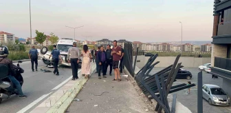 Eskişehir'de Otomobil Takla Attı: Sürücü Hafif Yaralı