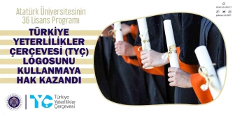 Atatürk Üniversitesi 36 lisans programı TYÇ logosunu kullanmaya hak kazandı