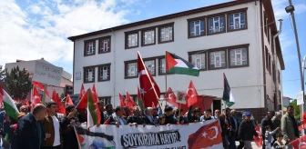 Kelkit'te İsrail'e karşı yürüyüş düzenlendi