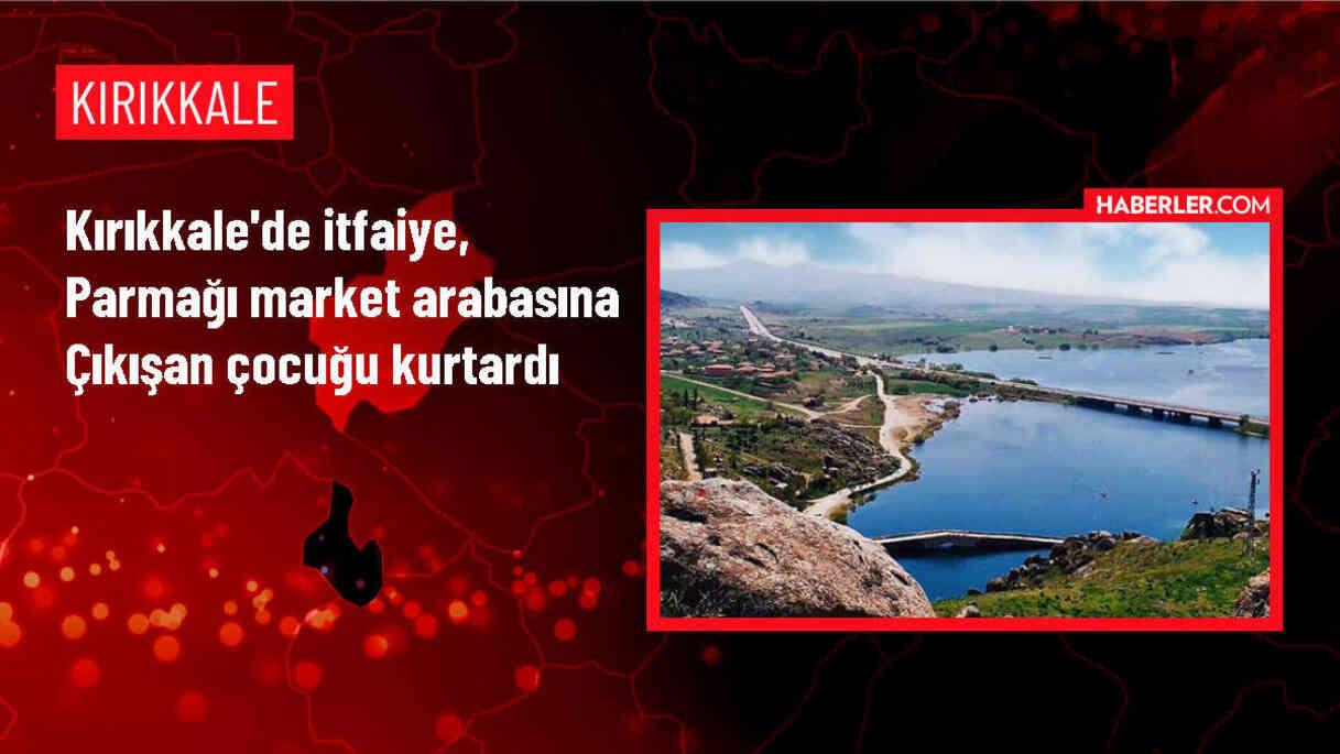 Kırıkkale'de Çocuğun Market Arabasına Sıkışan Parmak İtfaiye Tarafından Kurtarıldı
