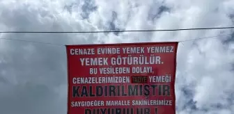 Çerkeş'te taziye yemeği uygulaması kaldırıldı