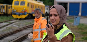 Ankara'da Kadın Yol Bakım Çavuşu Trenlerin Güvenliğini Sağlıyor