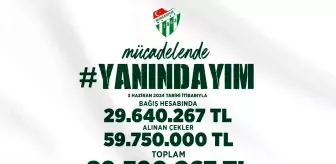 Bursaspor 'Yanındayım' Kampanyası 89 Milyon TL Topladı