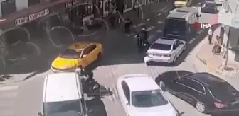 Dur ihtarına uymayan otomobilin çarptığı polis yaralandı