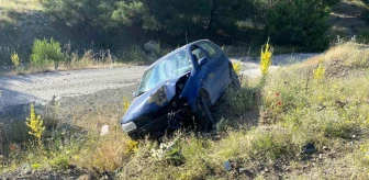 Malatya'da otomobil şarampole uçtu, 1 kişi yaralandı