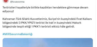 MSB'den PKK/YPG'li teröristlere operasyon