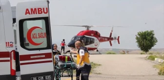 Ankara'da 88 Yaşındaki Hasta Ambulans Helikopter ile Hastaneye Kaldırıldı