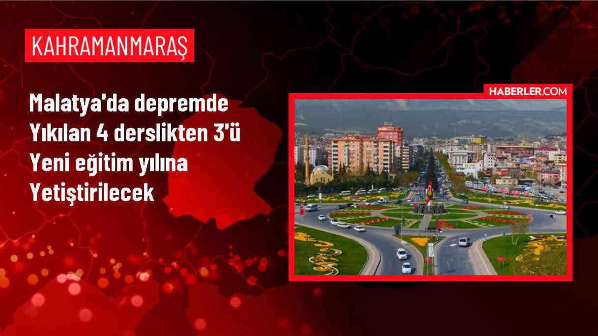 Malatya'da deprem sonrası yeni okullar inşa ediliyor