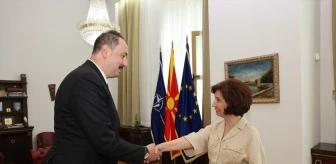 Kuzey Makedonya Cumhurbaşkanı Türkiye Büyükelçisini Kabul Etti
