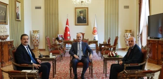 TBMM Başkanı Numan Kurtulmuş, TİP Genel Başkanı Erkan Baş'ı kabul etti