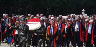 Yargıtay Cumhuriyet Başsavcısı Muhsin Şentürk Anıtkabir'i ziyaret etti