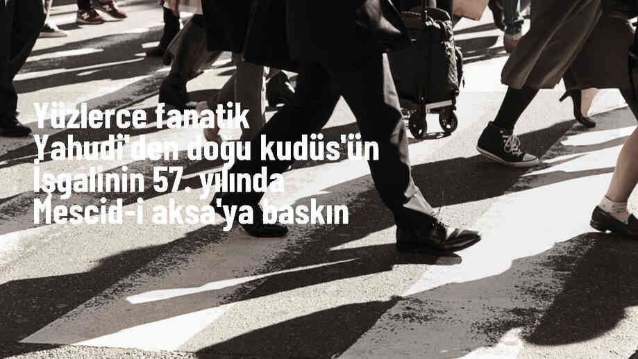 Fanatik Yahudiler Mescid-i Aksa'ya Baskın Düzenledi
