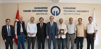Avrasya Basın Yayın Birliği Trabzon Şube Başkanı KTÜ Rektörü Prof. Dr. Hamdullah Çuvalcı'yı ziyaret etti