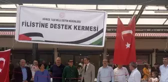 Elazığ'da öğrenciler Filistin yararına kermes düzenledi