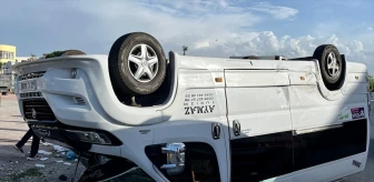Konya'da servis araçları çarpıştı: 7 yaralı