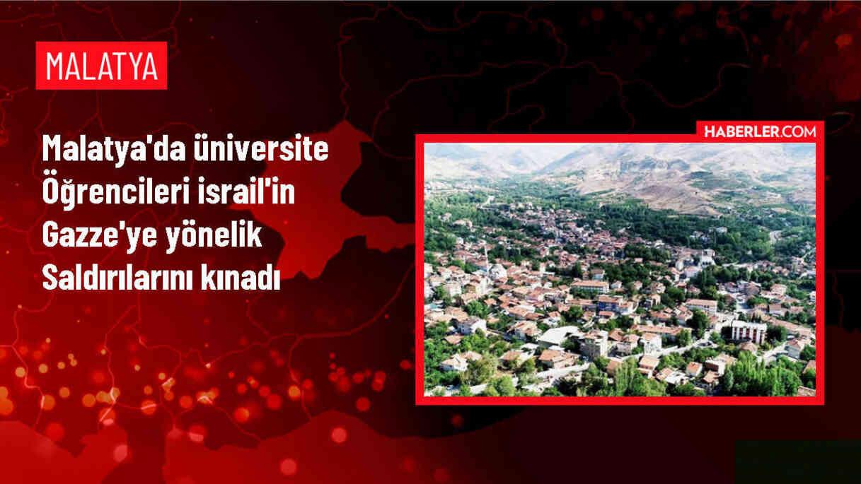 Malatya Turgut Özal Üniversitesi Öğrencileri İsrail'in Gazze'ye Saldırılarını Protesto Etti