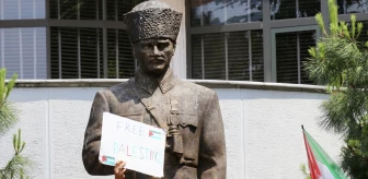 Trabzon'da İsrail'in Filistin'e saldırılarını protesto ettiler