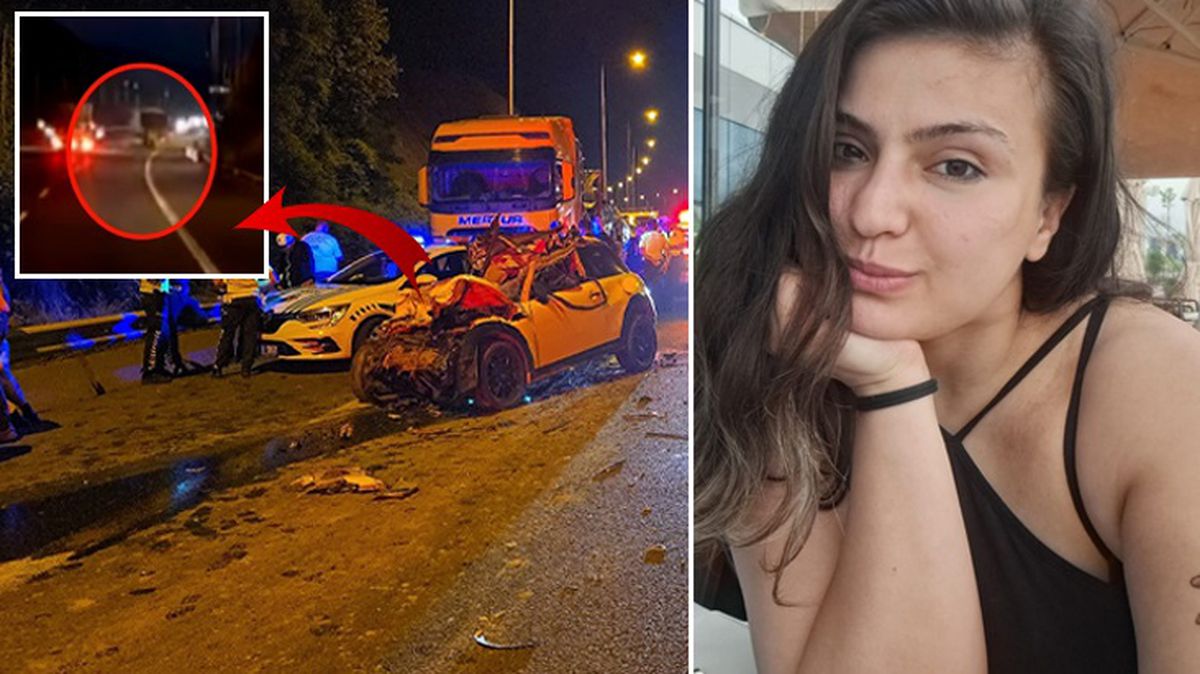 Düzce'de korkunç kaza! Kamyona arkadan çarpan genç kadın araç içinde sıkışarak öldü