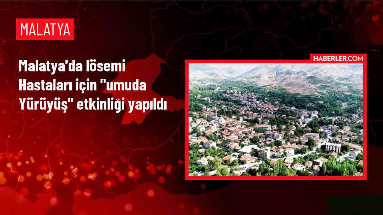 Malatya'da İnönü Üniversitesi Öğrencileri Lösemili Çocuklara Moral Amacıyla 'Umuda Yürüyüş' Gerçekleştirdi