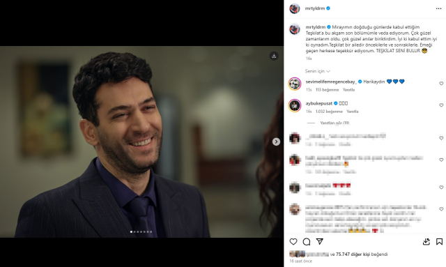 Murat Yıldırım, başrol olduğu Teşkilat dizisinden ayrıldı