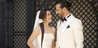 Oyuncu Merve Dizdar ve Cihan Aygün evlendi