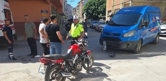 Samsun'da Kamyonetle Çarpışan Motosiklet Sürücüsü Yaralandı