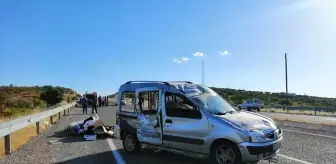 Adıyaman'da park halindeki otomobile çarpan araç sürücüsü yaralandı