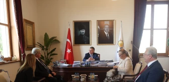 AK Parti Grup Başkanı Abdullah Güler, AKPM Denetim Komisyonu Raportörü Stefan Schennach'ı kabul etti