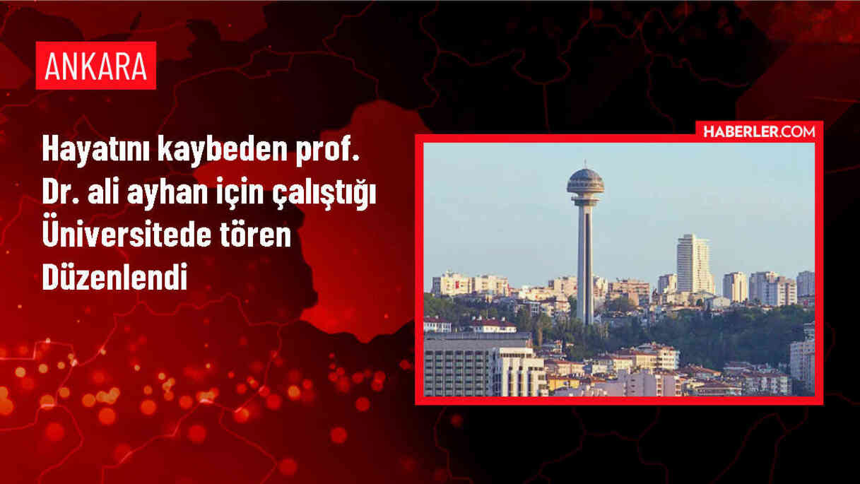 Başkent Üniversitesi Hastanesi'nden Prof. Dr. Ali Ayhan için tören düzenlendi