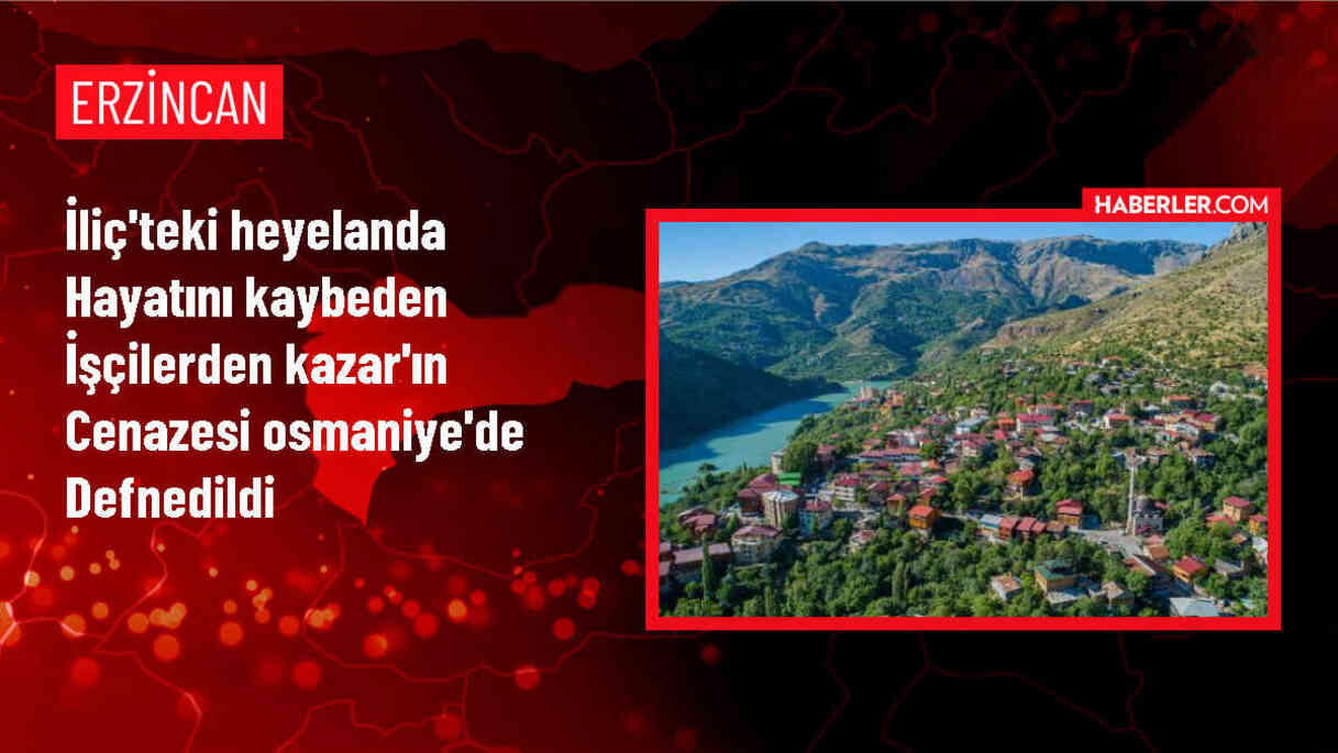 Erzincan'da maden kazasında hayatını kaybeden işçinin cenazesi toprağa verildi
