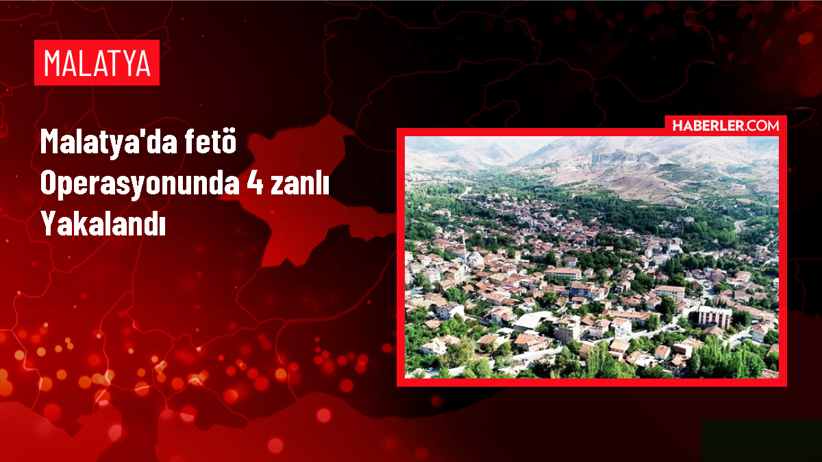 Malatya'da FETÖ operasyonu: 4 şüpheli gözaltına alındı