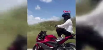 Büyükçekmece'de Tehlikeli Motosiklet Sürüşü