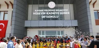 Melikgazi ilçesinde Hüseyin-Kadriye Güner Ortaokulu'nun resmi açılışı yapıldı